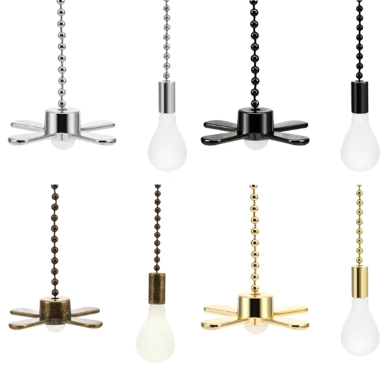 2pcs Convenient Fan and Light Bulb Pull Chain Decorative Pull Chains for Fans & Lights Easy to Install & Control Durable