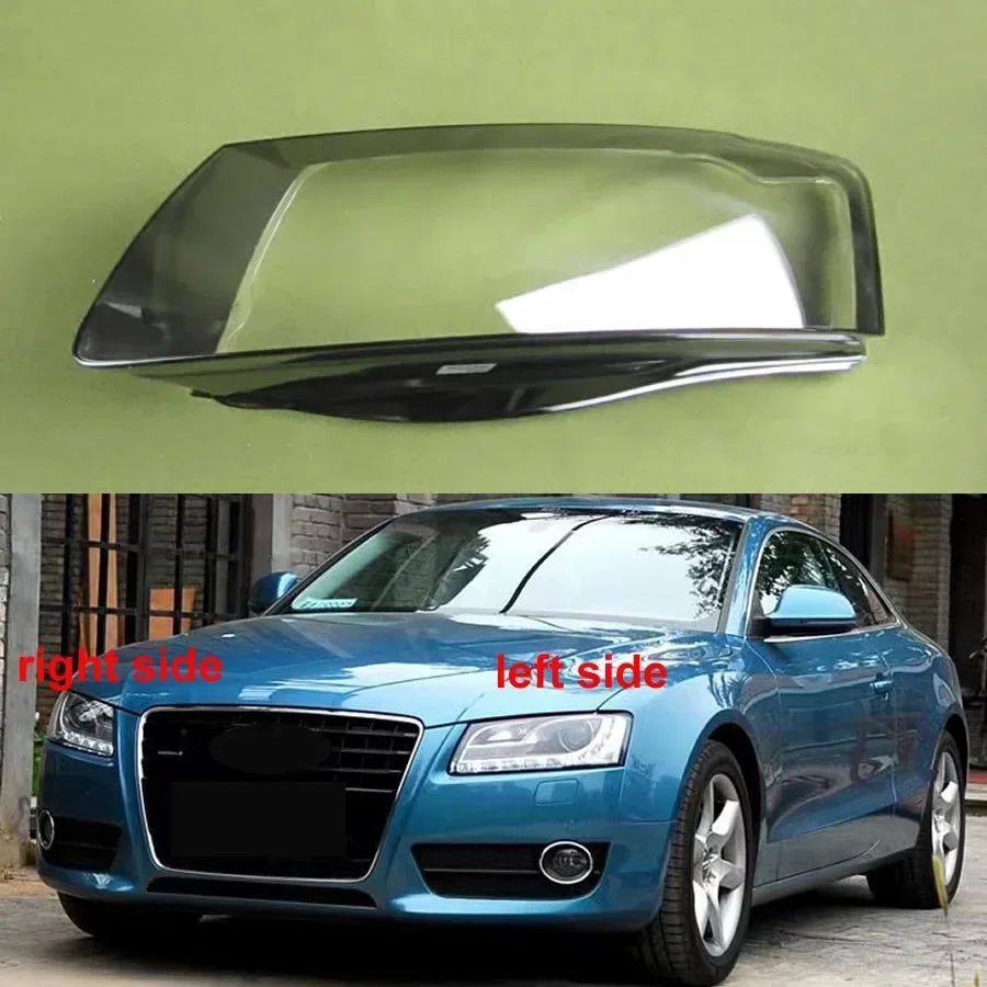 

For Audi A5 2008 2009 2010 Car Accessories Headlamps Transparent Cover Headlights Shell Lampshade Case Lens Plexiglass