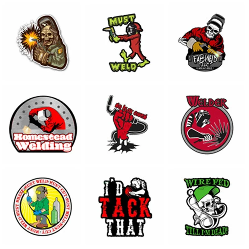 

Zombie Welder Welding Helmet Personality Car Graffiti Sticker Creative Vinyl Decal Suitable for Car Decoration Truck Motorcycle