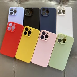 Luxe Matte Siliconen Hoesje Voor Iphone 15 Pro Max 15 Plus Telefoonhoes Voor Iphone15 Pro Max Zachte Tpu Achterkant Fundas