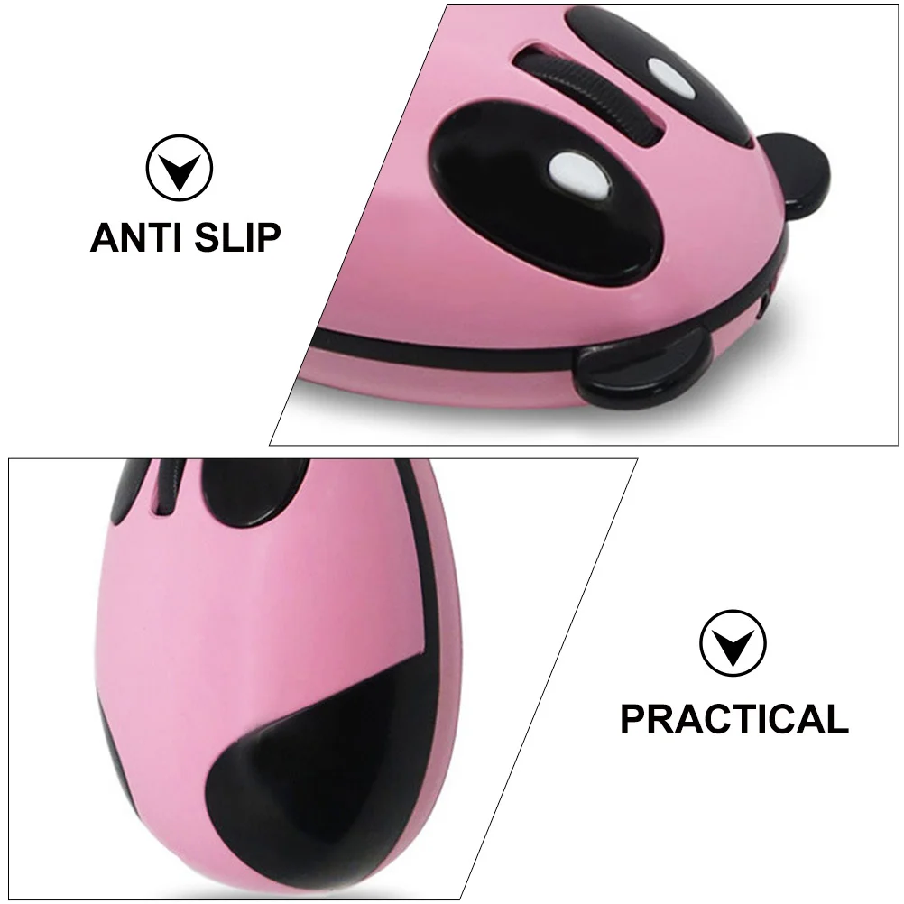 1Pcs Wireless Panda Mouse Cute Ergonomic Design Office Home USB Silent Gaming Cartoon Lightweight Practical Mouse