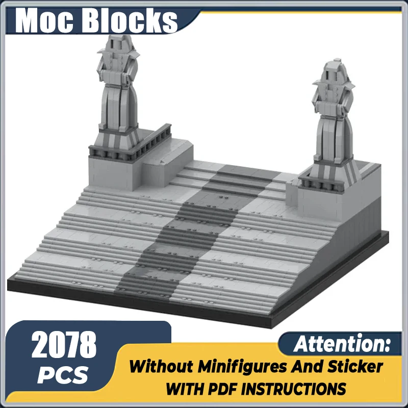 Star Movies Model Moc Building Bricks Temple Entrance Staircase Technology Modular Blocks Gifts Christmas Toys DIY Sets Assembly