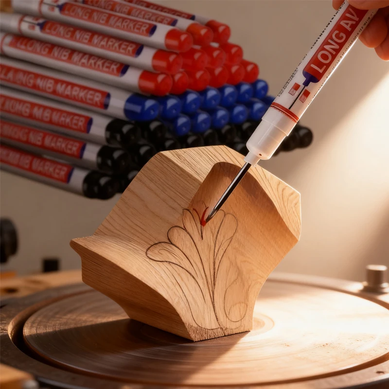 20 مللي متر حفرة عميقة طويلة بنك الاستثمار القومي رئيس علامات للمعادن ثقب القلم مقاوم للماء الحمام أداة نجارة ديكور قلم متعدد الأغراض//// #1