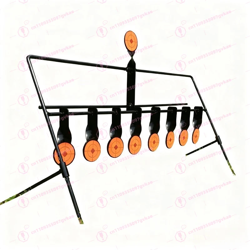 9 Pcs Steel Slingshot Target Windproof Shooting Practice Target High Hardness Outdoor Shooting Accessory