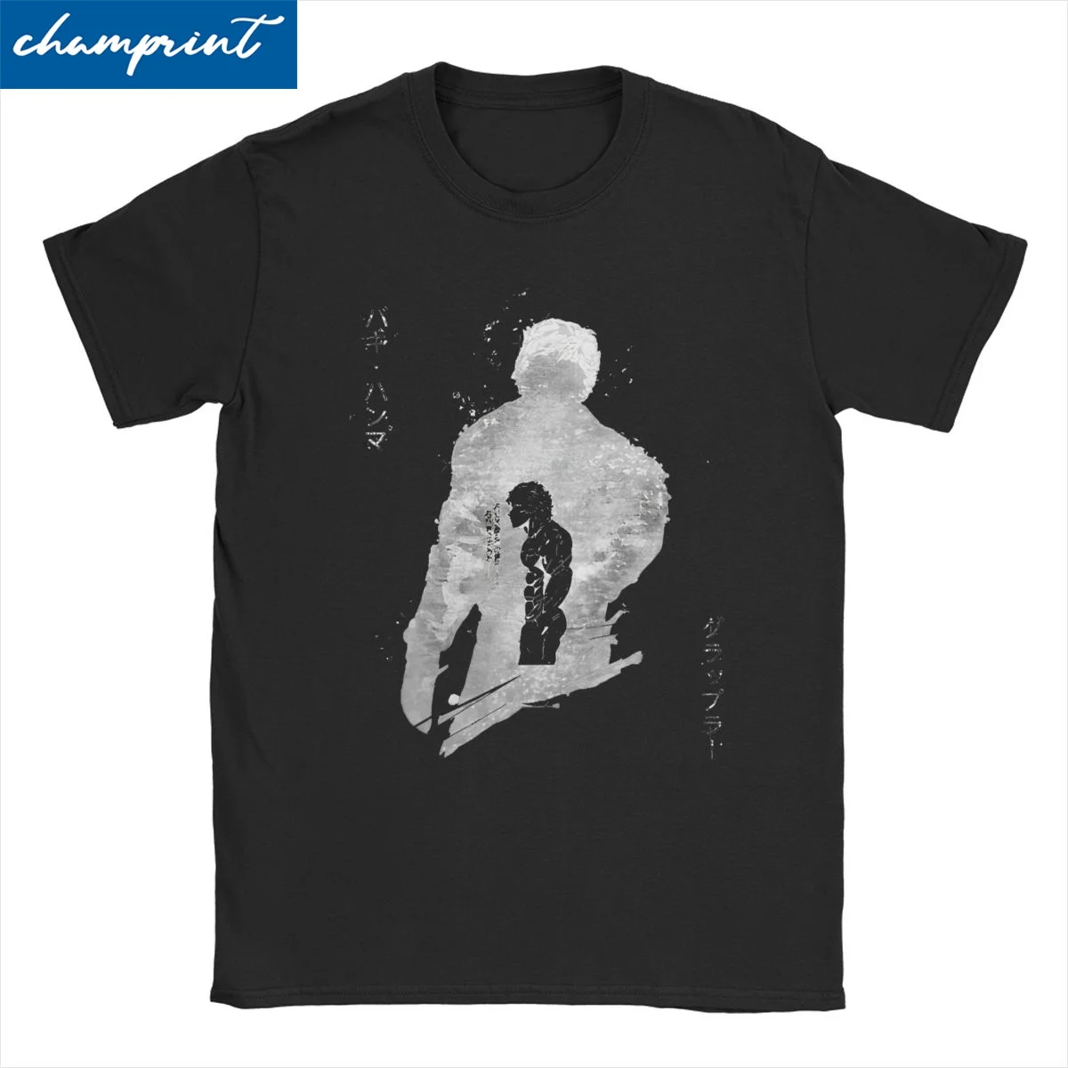 Baki The Grappler Le Grappin T-Shirt for Men Women Martial Aesthetic Arts Anime Vintage Pure Cotton Tee Shirt Shirt 5XL Clothes