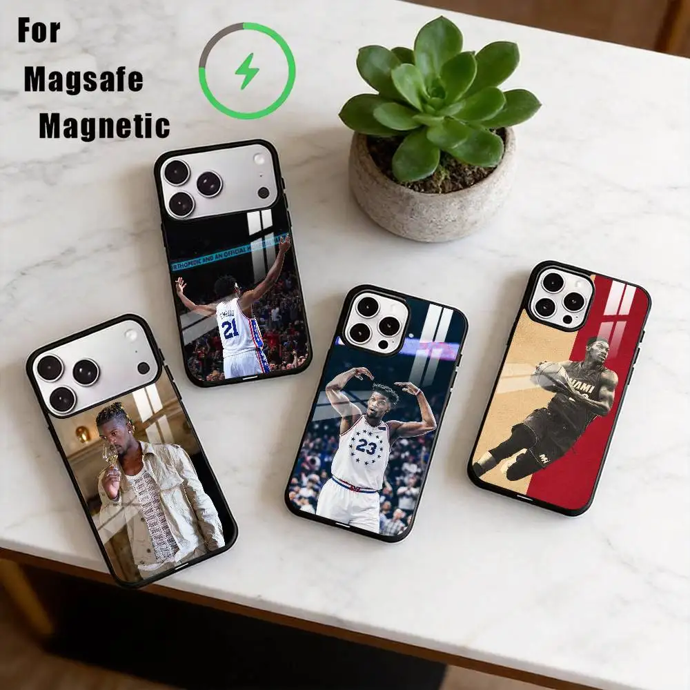 

J-Jimmy Butler Phone Case For iPhone17,16,15,14,13,12,11 Plus,Pro Magnetic For Magsafe Wireless Charging