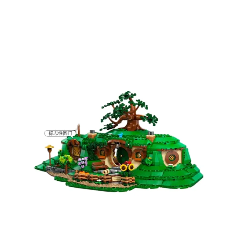 2017PCS the Rings Shire Hobbit Bag Bottom Hole Women and men Puzzle Building Blocks Toy Birthday Gift