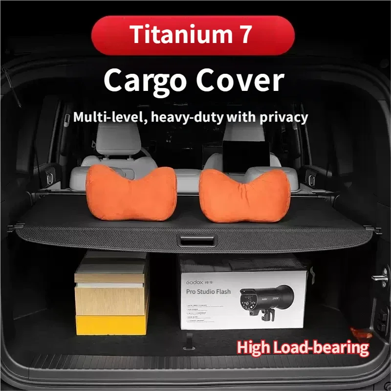 

For BYD Leopard 7 Titanium 7 2025 2026 Retractable Rear Trunk Cargo Cover Privacy Security Shield Shade Accessories
