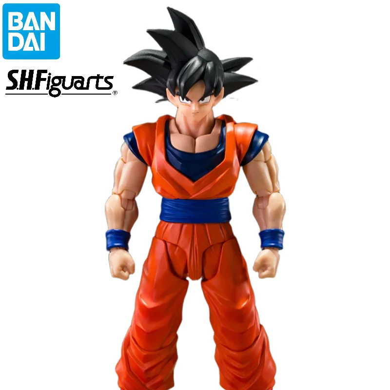 Genuine In Stock Bandai SH Figuarts Dragon Ball SHF DBZ Son Goku The Kind Saiyan Action Figure Anime Collectible Toy Gift