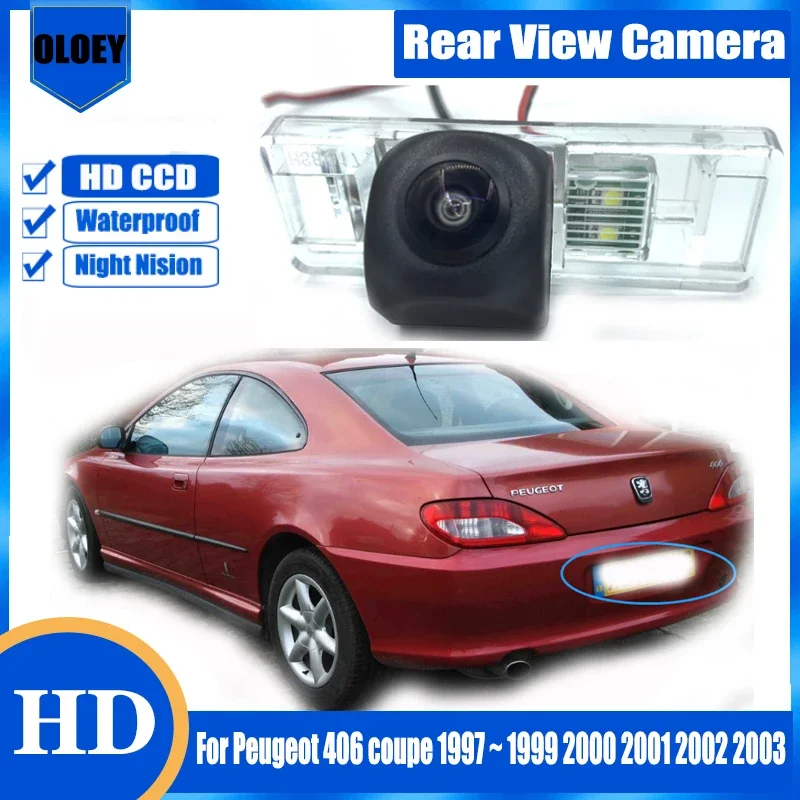 

Камера заднего вида для Peugeot 406 купе 1997 ~ 1999 2000 2001 2002 2003 Водонепроницаемая камера ночного видения