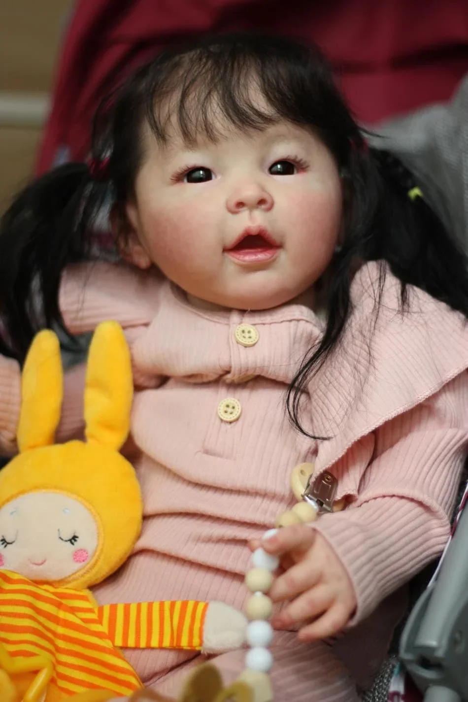 

NPK 24'' 3D Skin Art Doll with Hand Root Hair Reborn Meilien Princess Girl Lifelike Soft Touch