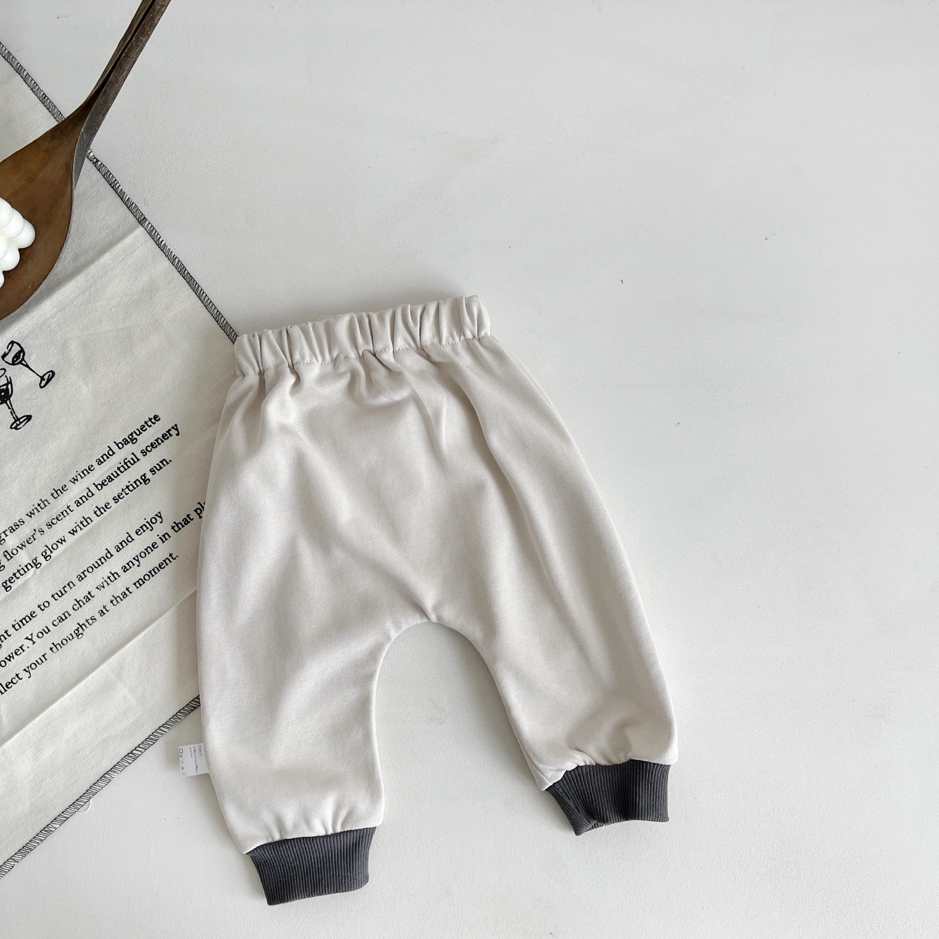 Spring Newborn Infant Baby Boys Cotton Elastic Waist Simple Casual Trousers Kids Fashion Plus Size Sports Baby Pants