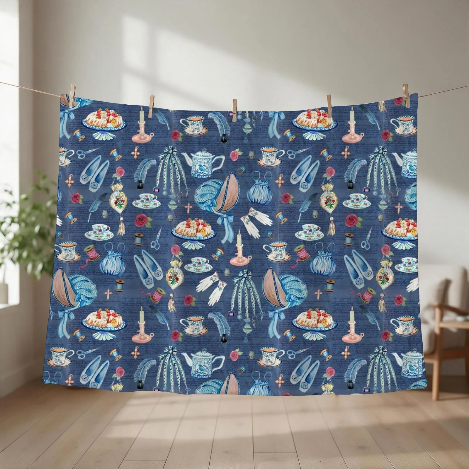 New Jane Austens favourite things // Jane Austen art Throw Blanket Picnic Luxury Brand Sofa Soft Beds Blankets