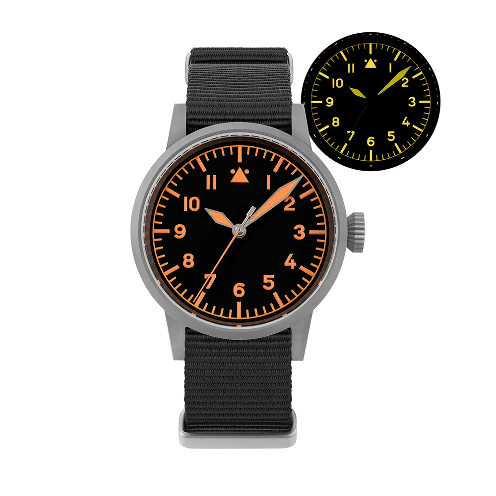 Militado ML10 جديد كامل ليلة ضوء ساعة كوارتز VH31 الاجتياح الحركة الثانية الياقوت 100 متر مقاوم للماء ساعة كلاسيكية مضيئة #2