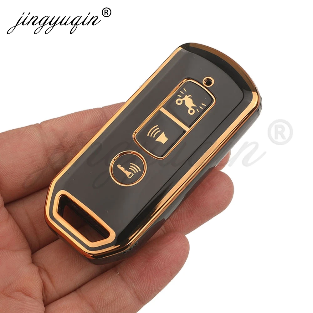 jingyuqin TPU Silicone Remote Key Case for Honda Motorcycle Scooter K35V3 ADV SH 150 Forza 300 125 PCX150 2018 K01 K77 K96 K97