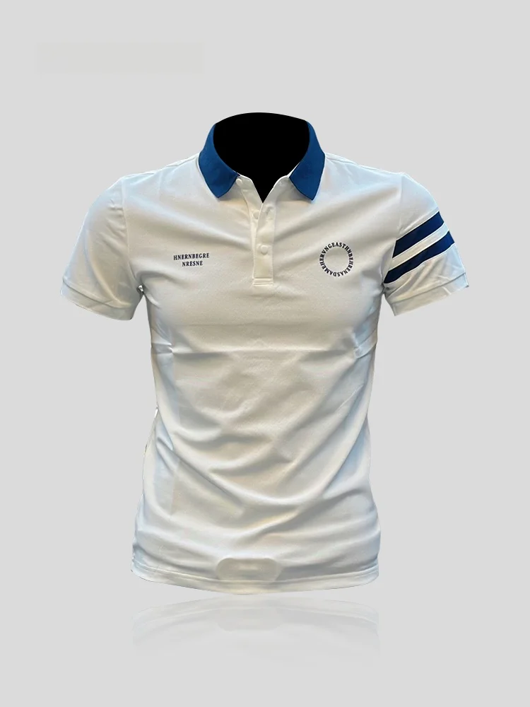 

Slim Fit Short Sleeve Shirt Men's Summer Fashion Print Thin T-Shirt I.T Brand UV Protection Sunscreen Clothing