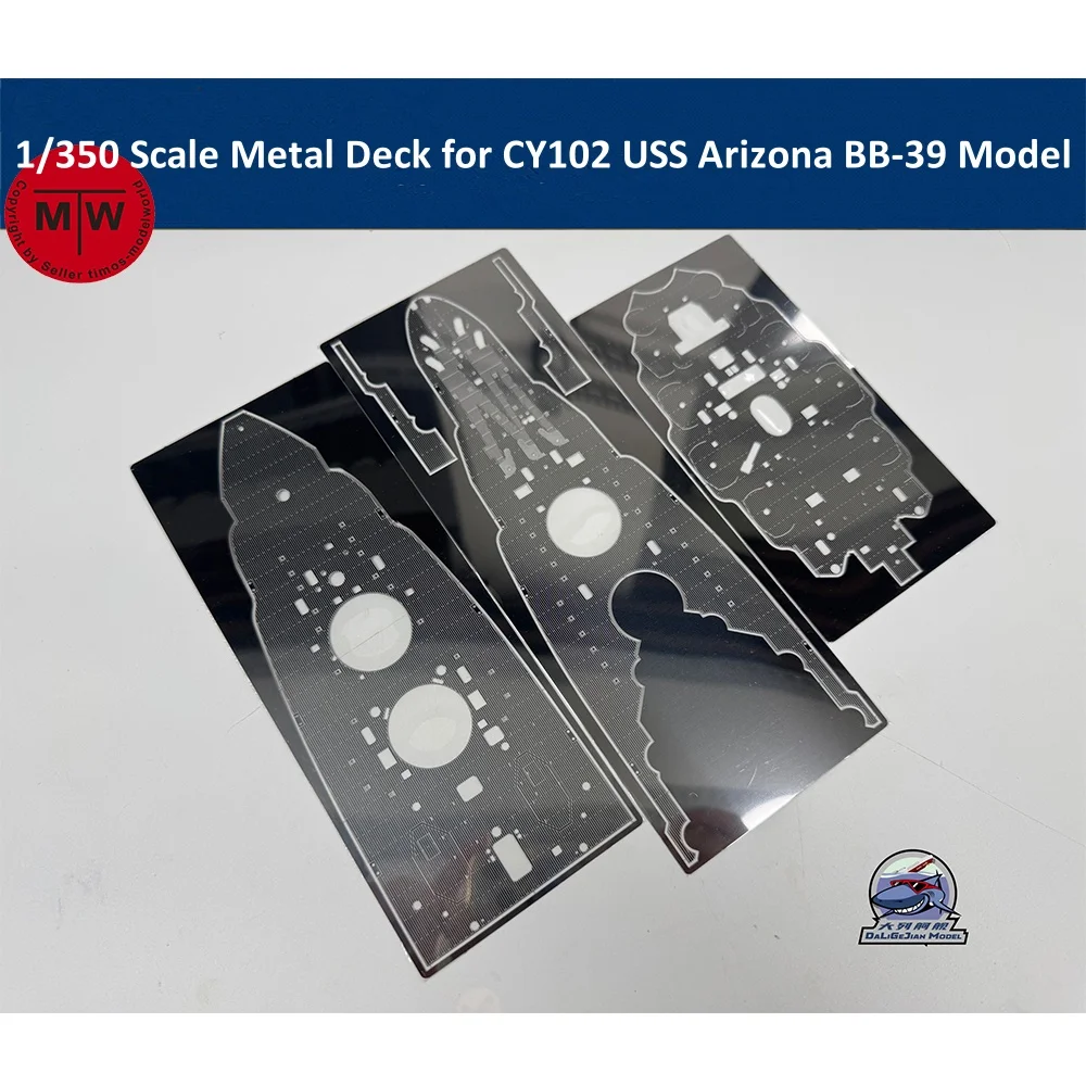 

Металлическая колода в масштабе 1/350 для комплекта моделей CY102 USS Arizona BB-39 CYE046