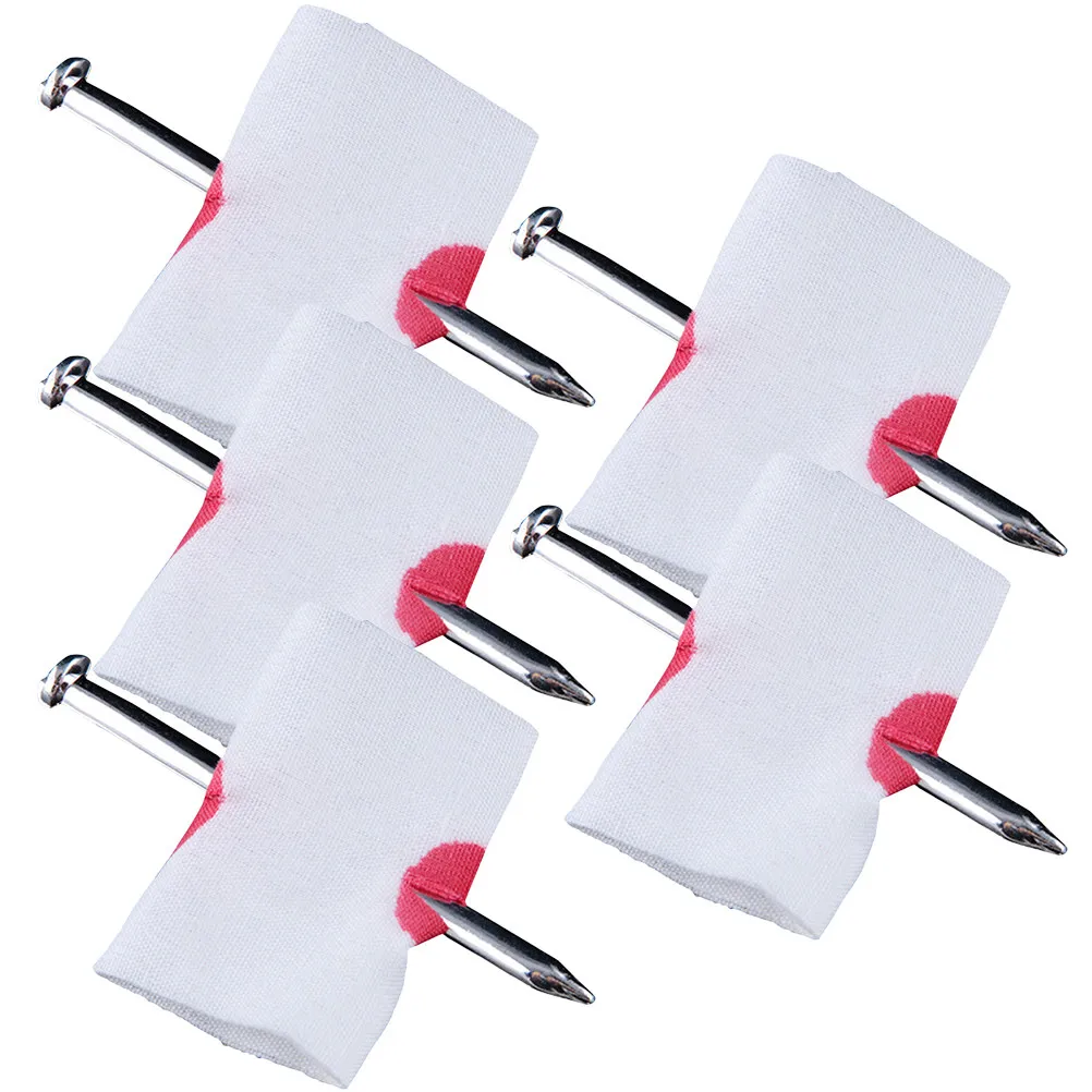 

Набор из 5 штук: Имитация ногтя, пронзившего палец, для розыгрышей на Хэллоуин, реалистичные страшные подарки-приколы для взрослых и детей, реквизит для вечеринок, имитация ногтя, пронзившего палец