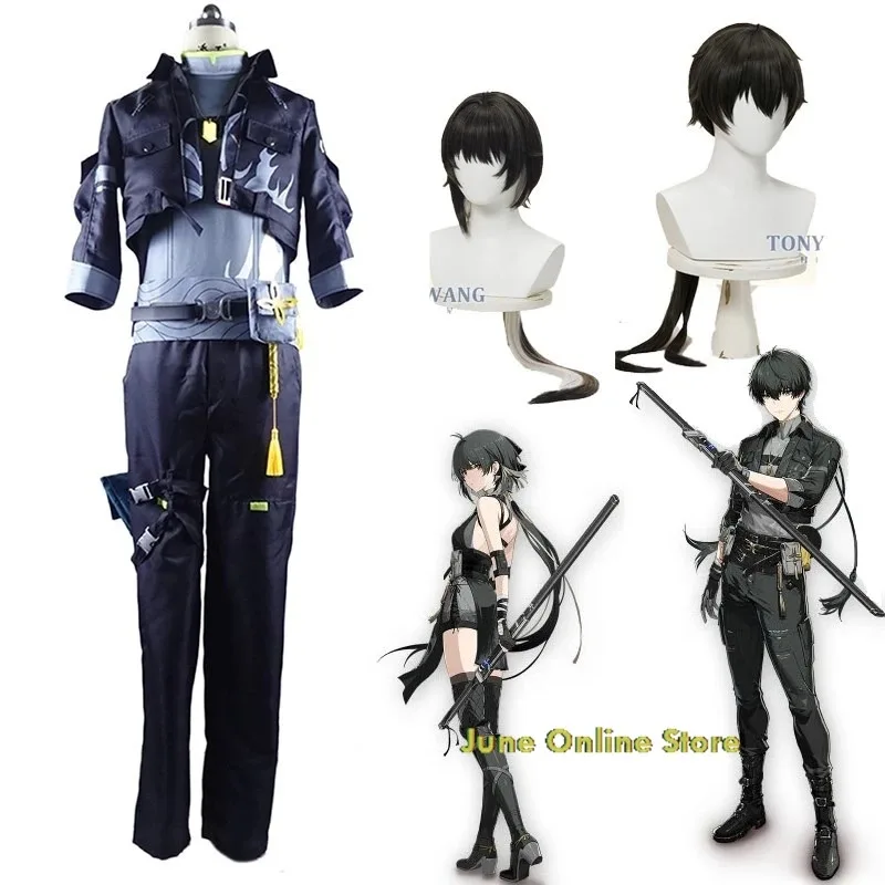

asdh8@Wuthering Waves ROVER Cosplay Costume Wig Anime Game Event Halloween Male Female Outfit Adult Girls Oufit 2025 NewCOSda@