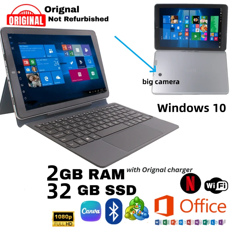 

Super deal Sales Tablet PC 10.1 INCH 2GB RAM 32GB ROM W102 Windows 10 Big Camera WIFI Quad Core HDMI-Compatible