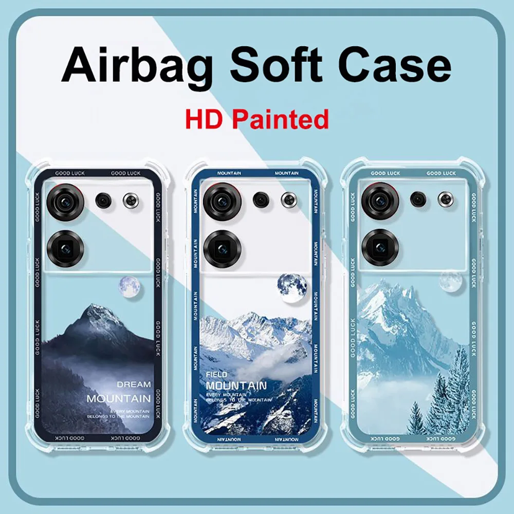 For Nubia Z60 Z50 Ultra Phone Case Z60Ultra Z50Ultra Z30 Pro Airbag Silicone Soft Protective Cover For Nubia Z50Ultra Z50 S Pro