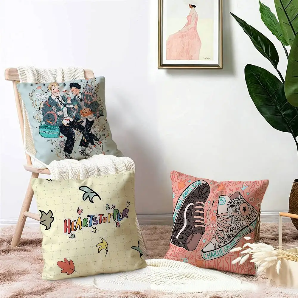 Love Heartstoppers Pillow Cover Design cushion Cover decor Holiday Decorati