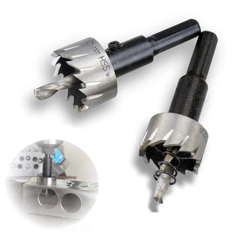 For Stainless Steel Wood Drill Bit HSS Hole Cutter Lock Installation Black High Speed Steel Hole Opener Bits Drill