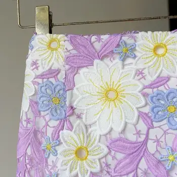 8 best sales Çiçek işlemeli etek - №8