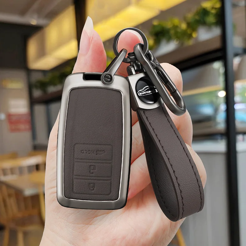 Funda de cuero para llave de coche, carcasa para mando a distancia inteligente, accesorios para coche Acura ILX RLX TLX RDX MDX 2016 2017 2018 2019 2020 2021
