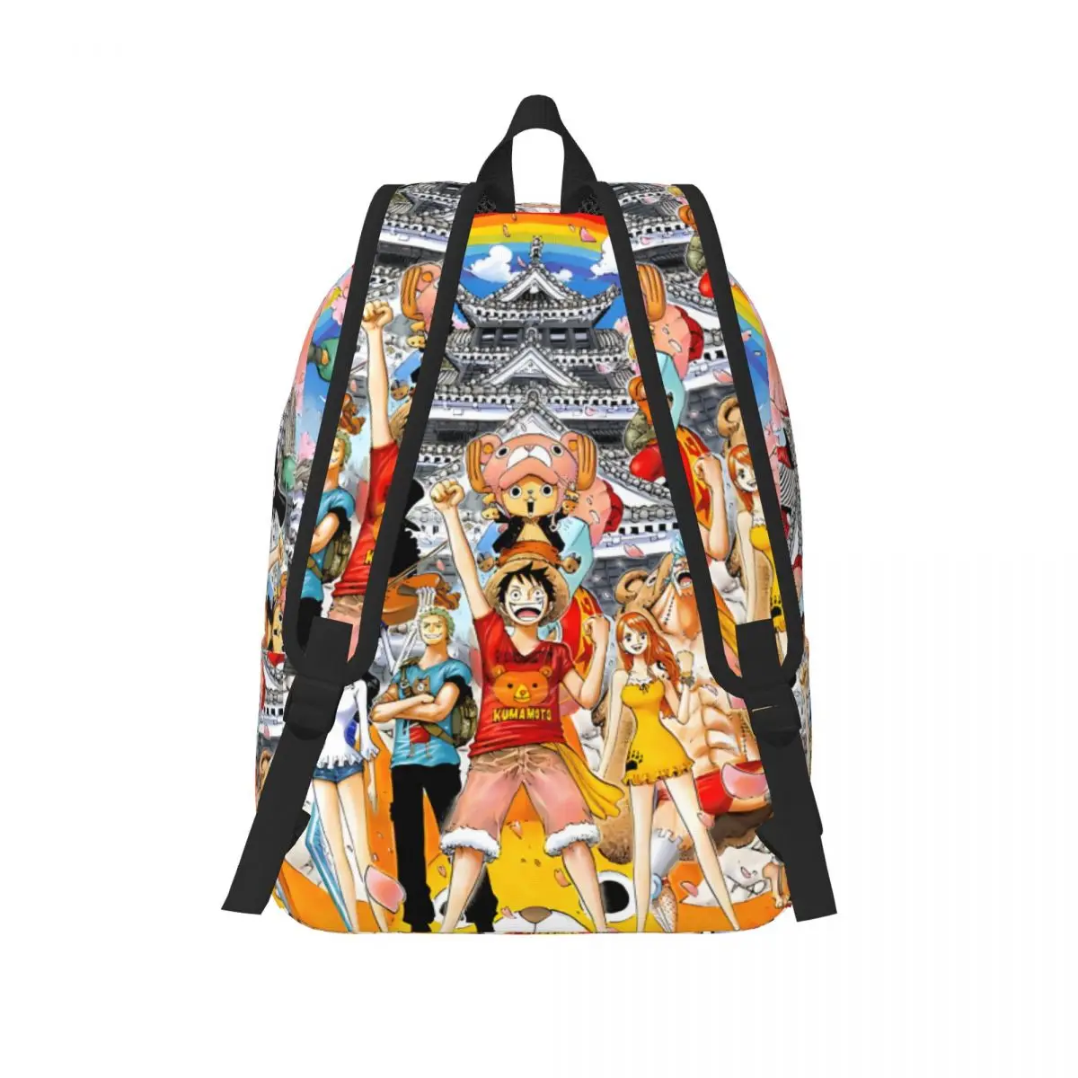 Storage Bag Manga Luffy Large Capacity One Piece Luffy High School Students Gift Versatile Schoolbag Travel