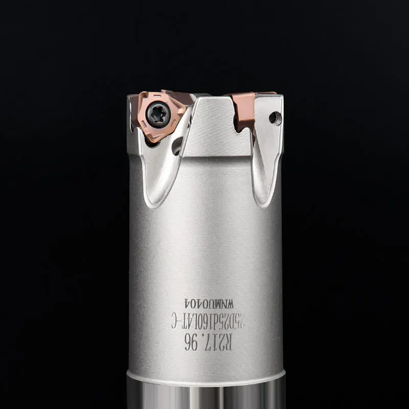 CNC Inner Cooling Fast Feed WNMU0404 Milling Cutter Bar WNMU0404 Double-Sided Blade 6 tips D25-40