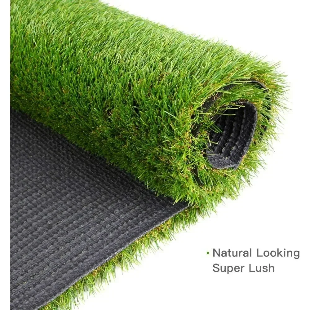 

XMSJ artificial grass,w/Drainage Holes & Rubber Backing Indoor/Outdoor Realistic Synthetic Fake Lawn Rug,Artificial Lawn