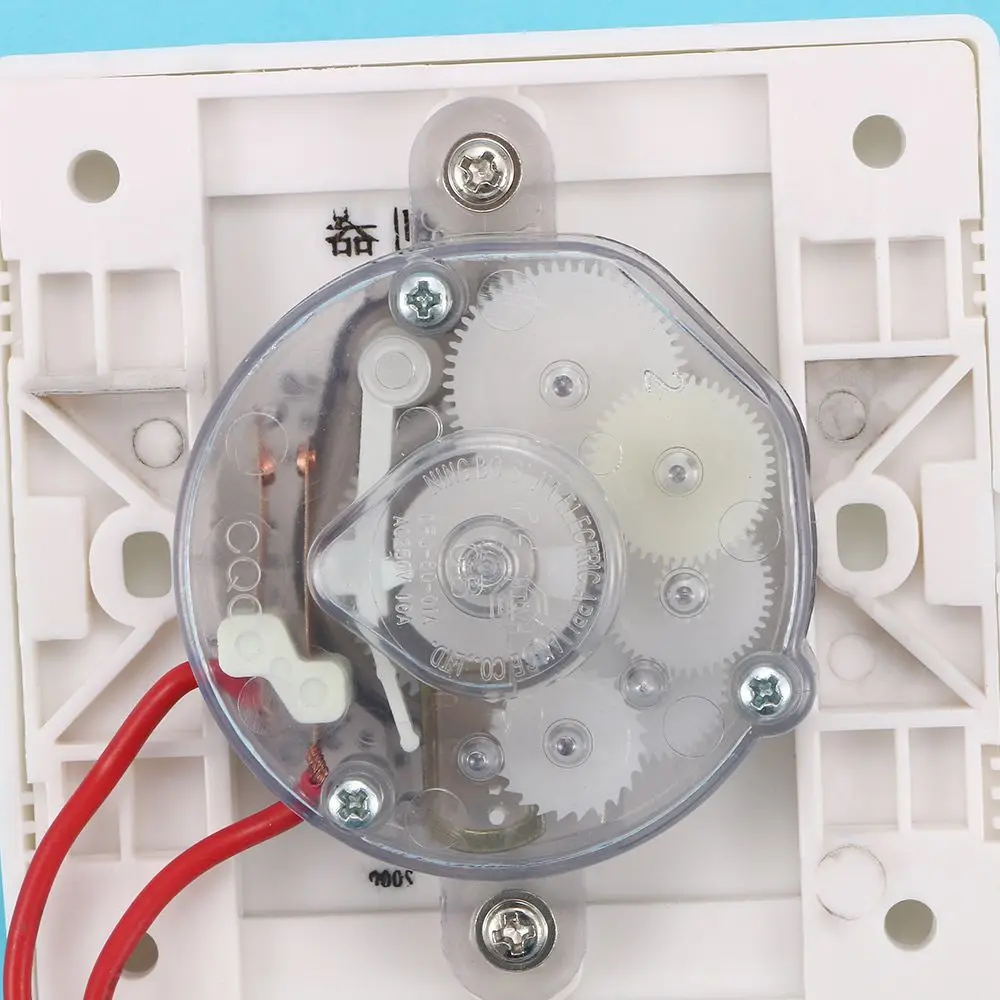 White Square Countdown AC 220V 30/60/120 Minutes Mechanical Count Down Control Interruptor Control Pump Controller Timer Switch