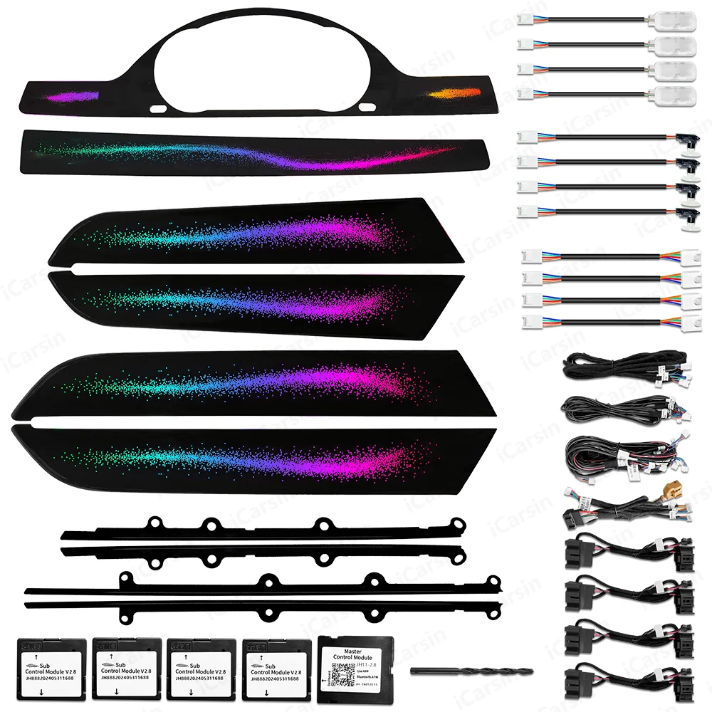 

Icarsin 64 Colors Dynamic Ambient Light for VW Passat B7 Magotan 2012-2016 Interior LED Lighting Upgrade Accessories