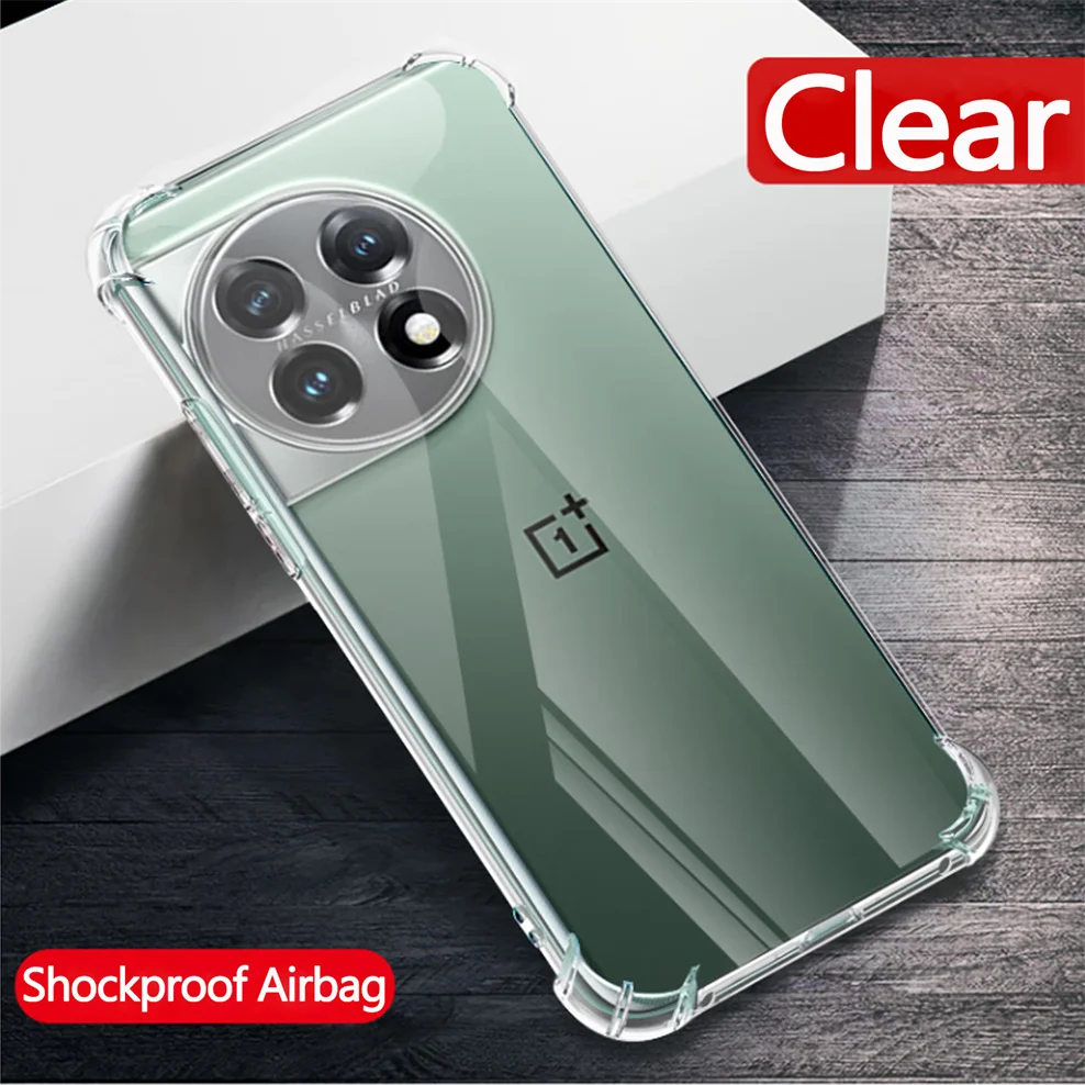 For OnePlus 11 Case Silicone Anti-shock Cover One Plus 10T 9RT 8T 7T 6T 10 9 8 Pro Camera Clear Case OnePlus 11R Soft TPU Cases