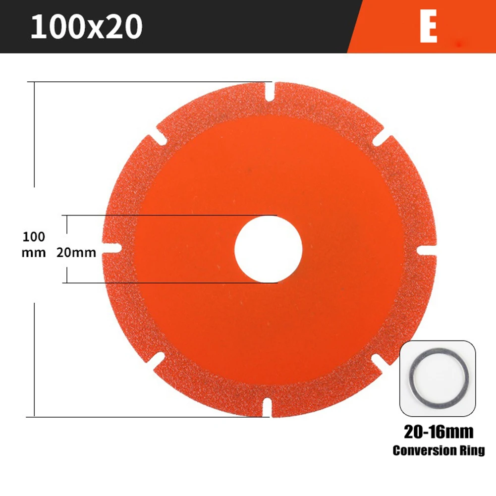 1pc Diamond Cutting Blade 100×20×1mm Tile Cutting Disc Diamond Marble Saw Blade Ceramic Jade Grinding Wheel Chamfering Grinding