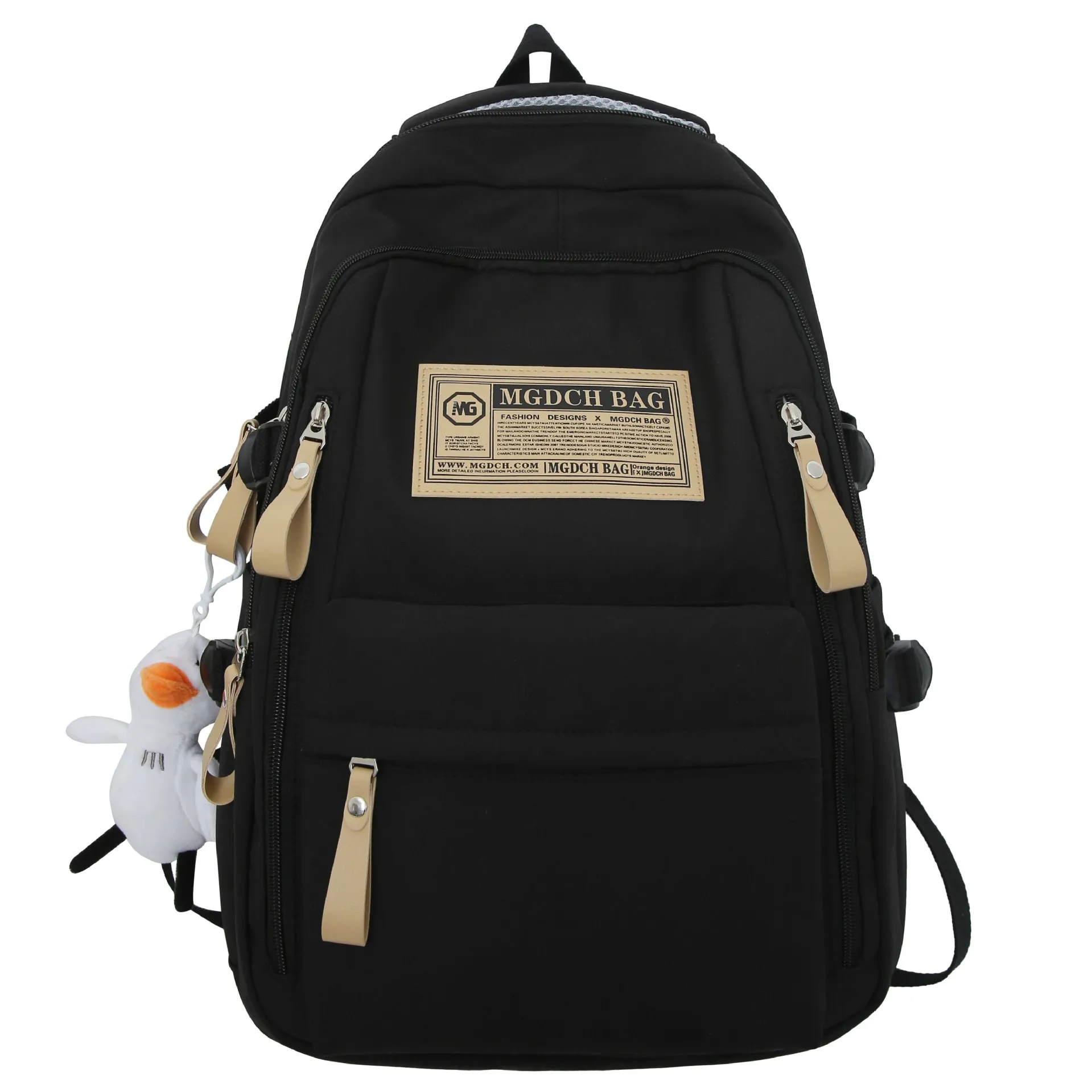 Large Capacity Vintage School Backpack - Durable Student College Bag, Minimalist Commuter Rucksack for Daily Use