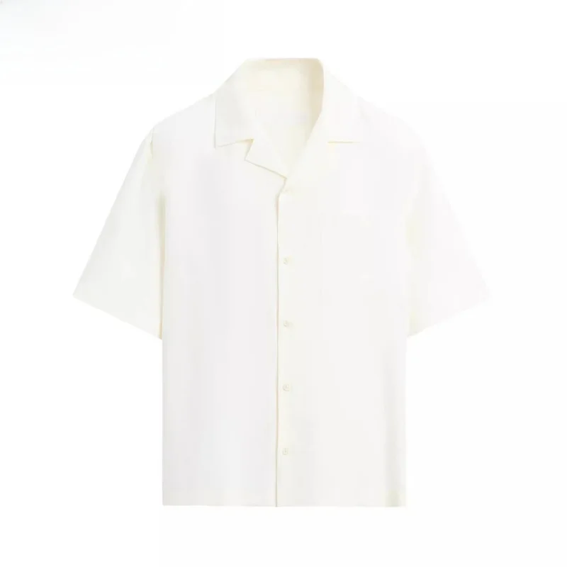 

New Summer Men's Casual irt Loose Fit ort Sve Faionable ket Design Drapey Sle Urban Youth Regular Length