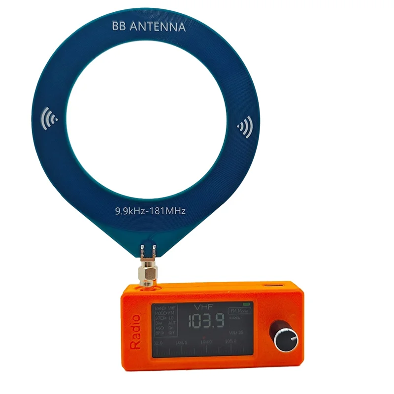 B18B SI4732 9,9-108 Mhz Radio portátil pantalla IPS de 1,9 pulgadas Mini Radio de bolsillo con antena receptor de Radio de todas las bandas SW MW VHF Radi