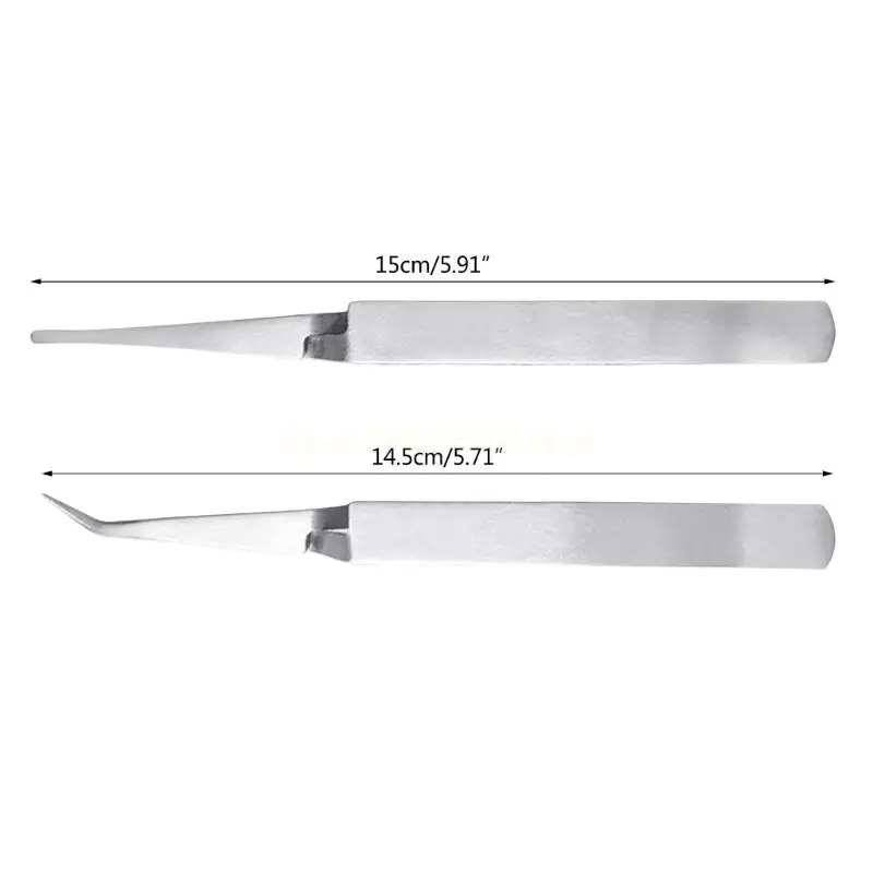 Upgraded Stainless- Steel Tweezers for Cross Locking Tweezers Straight Reverse Action for Electronics Jewelry-Making Lab