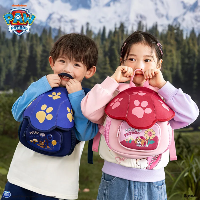 Original New Paw Patrol Backpack Children Patrulla Canina Skye Chase Boys Girls Toddler Kindergarten Bag Birthday Toy Gifts