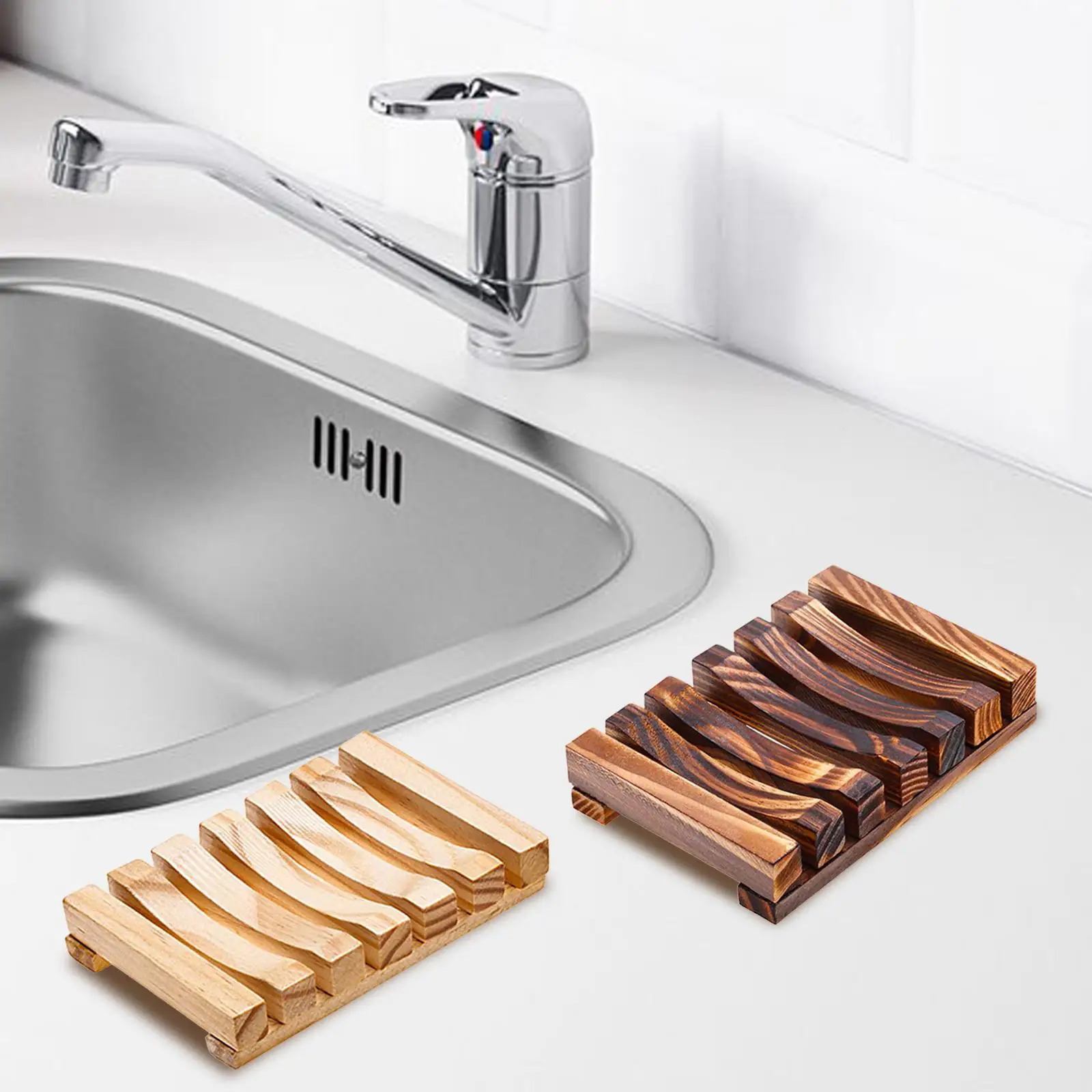 Portable Soap Holder Not Punched Travel Soap Box for Kitchen Countertop Home