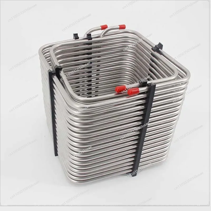 For Square Two-way Stainless Steel Cooling Coil Coil Beer Incubator Cooling Wine Pipe - view 4