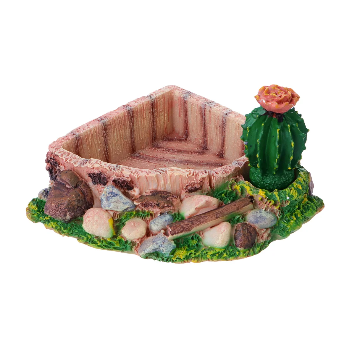 وعاء طعام الزواحف بتصميم الصبار طبق زاحف مادة متينة سهلة التنظيف ولا يمتص الرائحة للثعابين السحالي #6