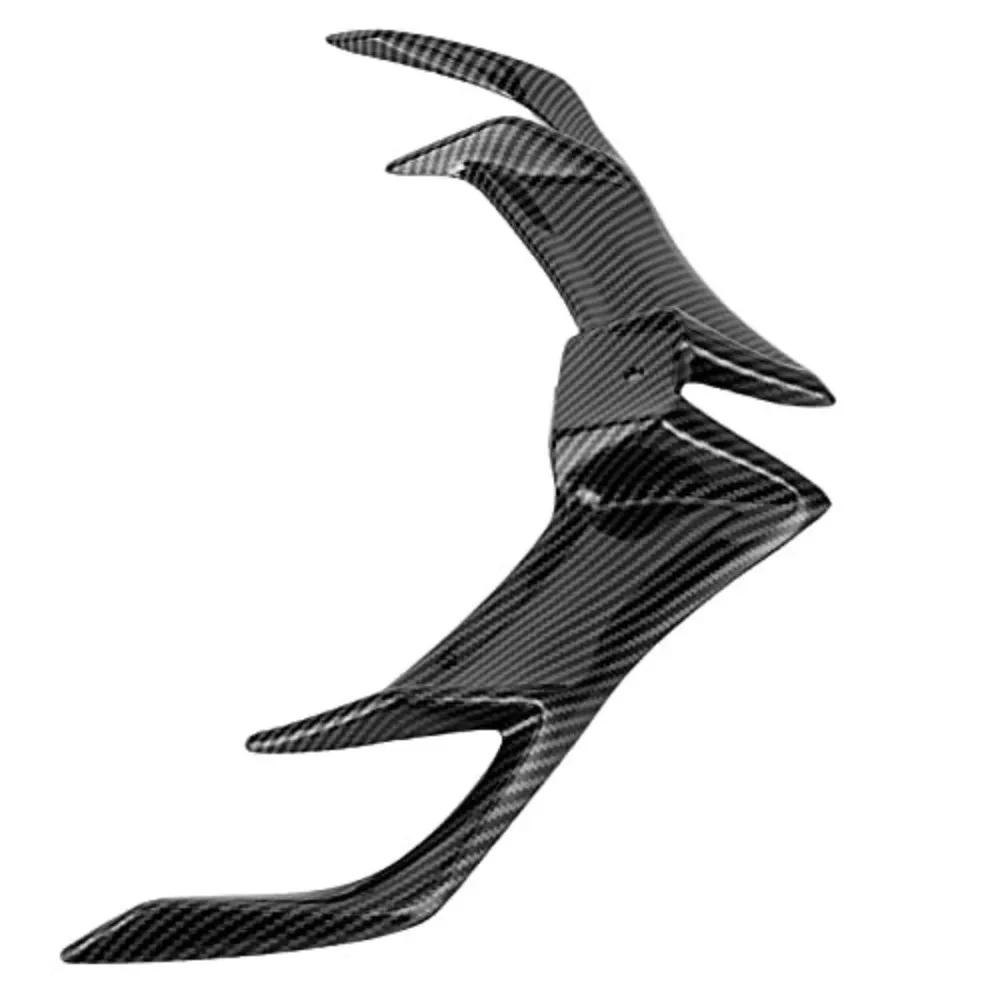 ABS Motorcycle Winglet Carbon Fiber Style Aerodynamic Front Fairing Winglet Dynamic Spoiler Universal Fairing Wing Cover