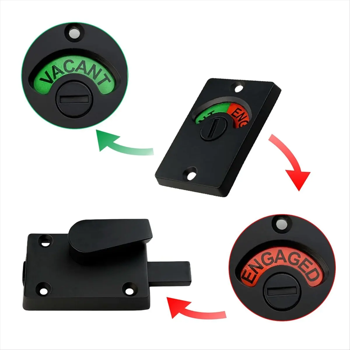 

Замок конфиденциальности в ванной комнате из цинкового сплава с индикатором, знак вакуумной/особненной перегородки для туалета, туалета