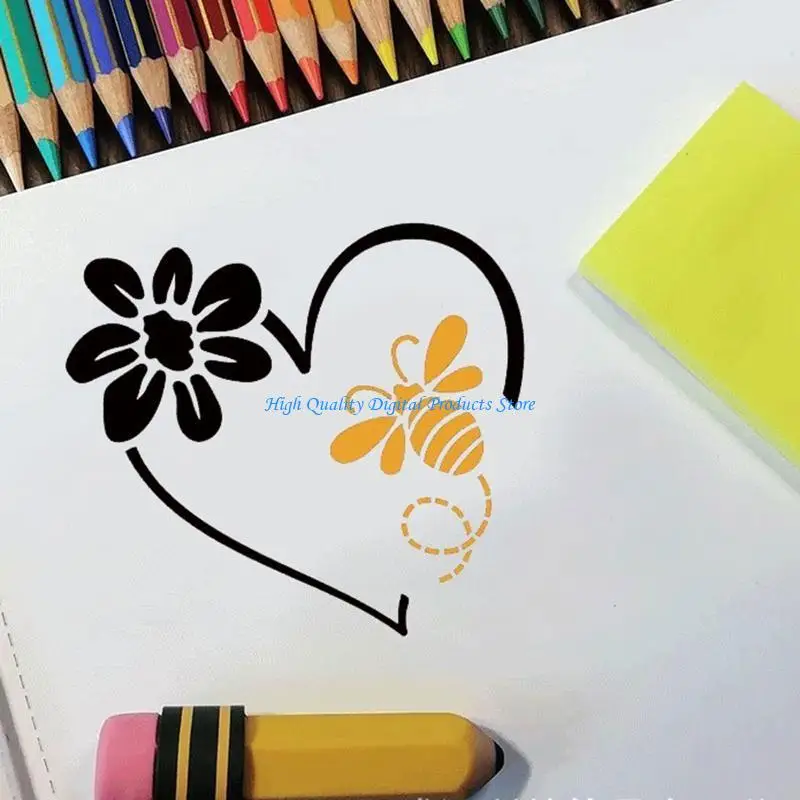 U2JE 16Pieces Painting Templates Drawing Stencil for Classroom DIY Decors