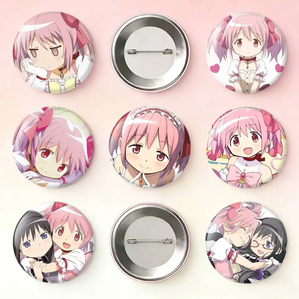 

P-Puella M-Magi Madoka M-Magica Badges 25 32 44 58 75 mm Round Fans Collect Friends Gifts Brooch Souvenir