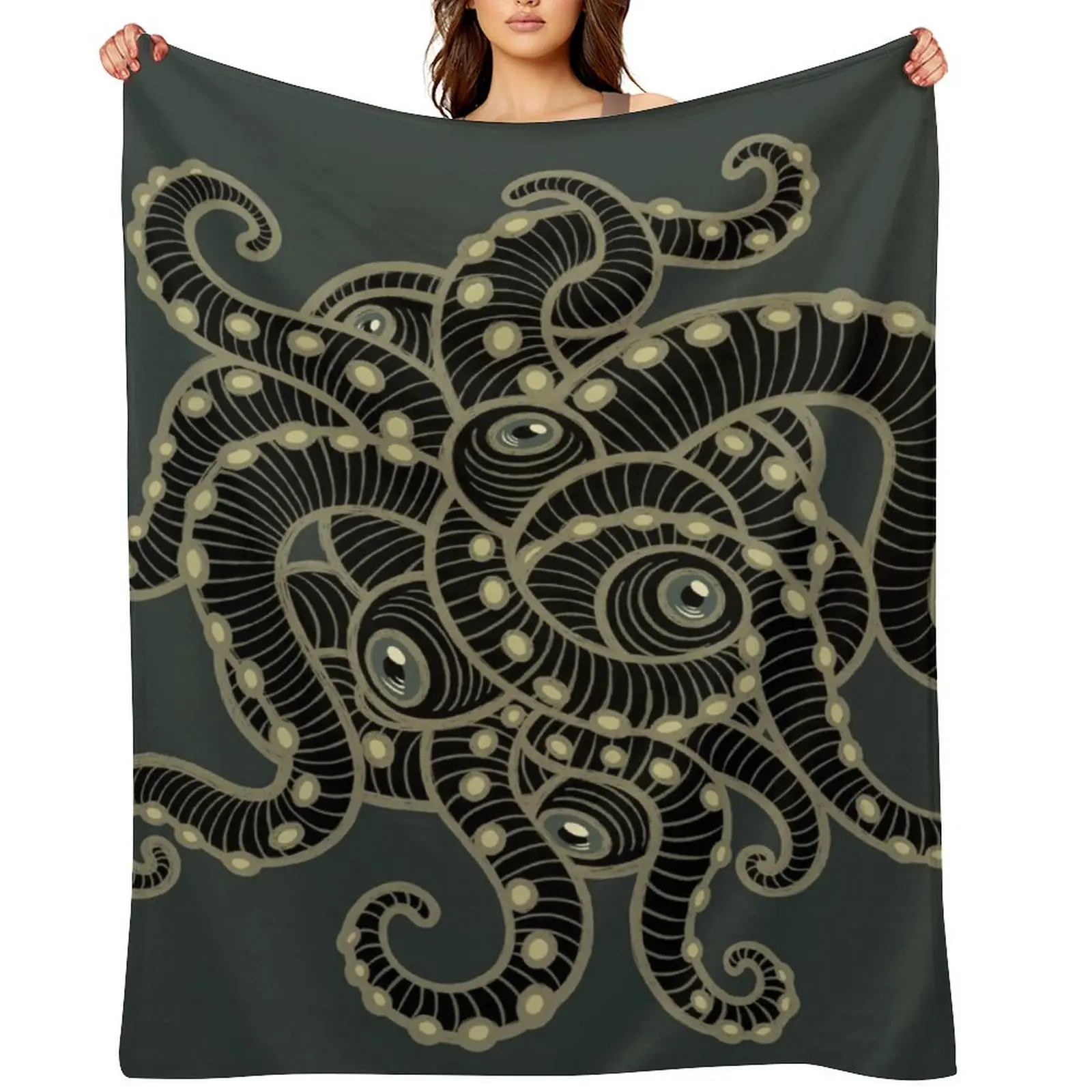 

Cthulhu Lifestyle Throw Blanket funny gift Soft Plaid For Sofa Thin Soft Plush Plaid Blankets