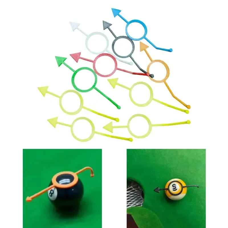 Billiard Training Balls with Position Markers and Sight Aiming Guide Practice Pool Accessories for Precision Aim Ball Control